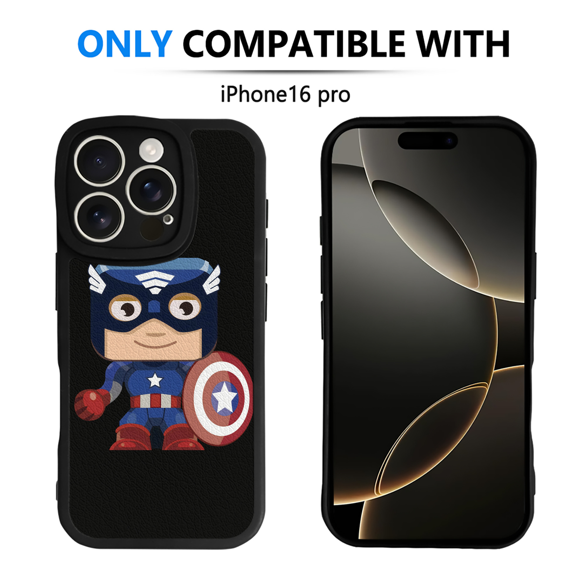 （画像用） アベンジャーズ The Avengers 【iPhone 16シリーズ対応】シリコンスマホケース（レザー調） 材質：シリコン